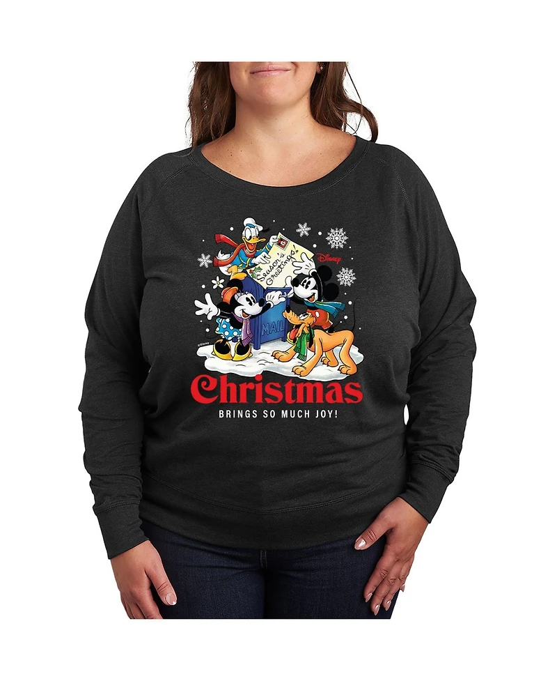 Hybrid Apparel Plus Size Disney Christmas Graphic Pullover T-shirt