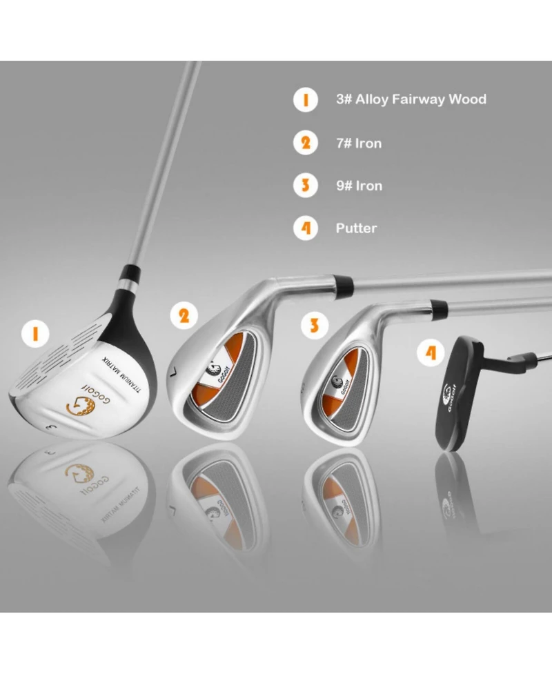 Junior Complete Golf Club Set For Age 8 to 10