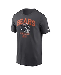Nike Men's Anthracite Chicago Bears Helmet Essential T-Shirt