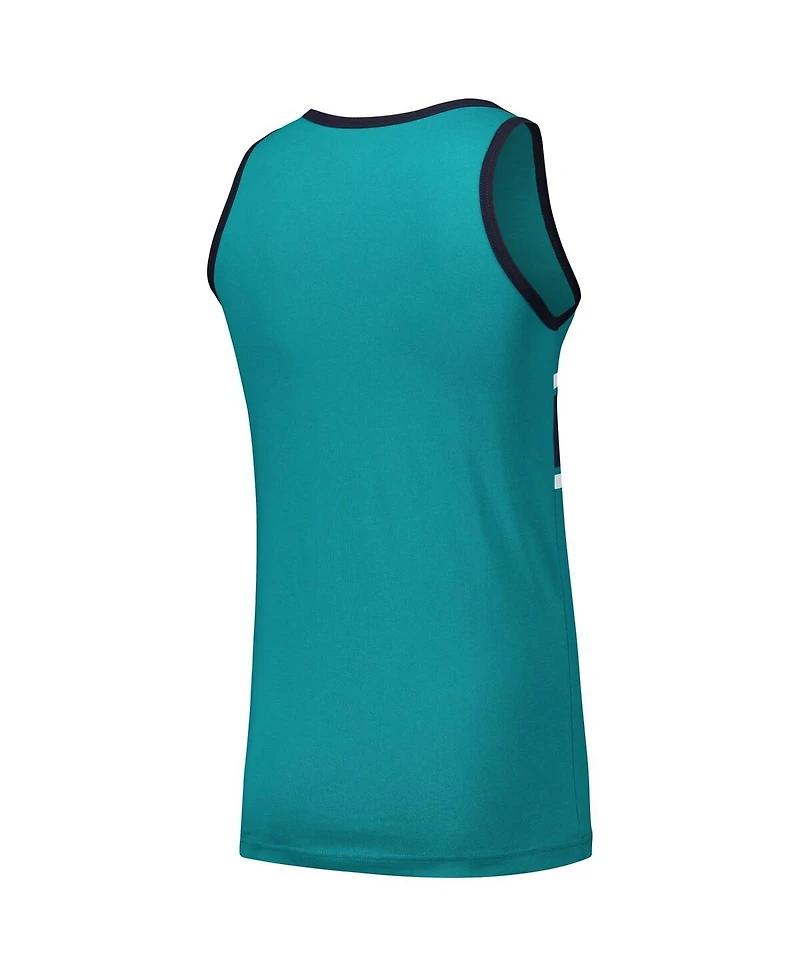 New Era Men's Aqua Seattle Mariners Jersey Ringer Tank Top