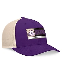 Top of the World Men's Purple/Natural Tcu Horned Frogs Bennett Trucker Adjustable Hat