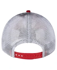 New Era Men's Red Los Angeles Angels Team Slick Trucker 9TWENTY Adjustable Hat