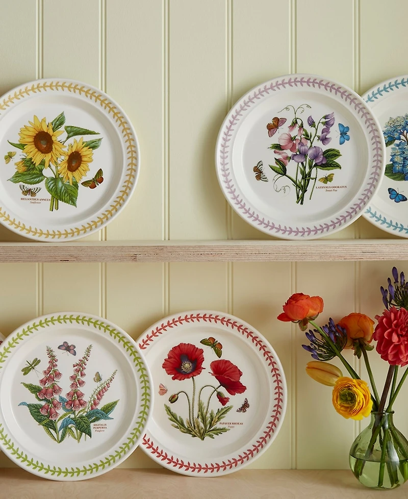 Portmeirion Botanic Garden Meadow Assorted Dinner Plates, Set of 6