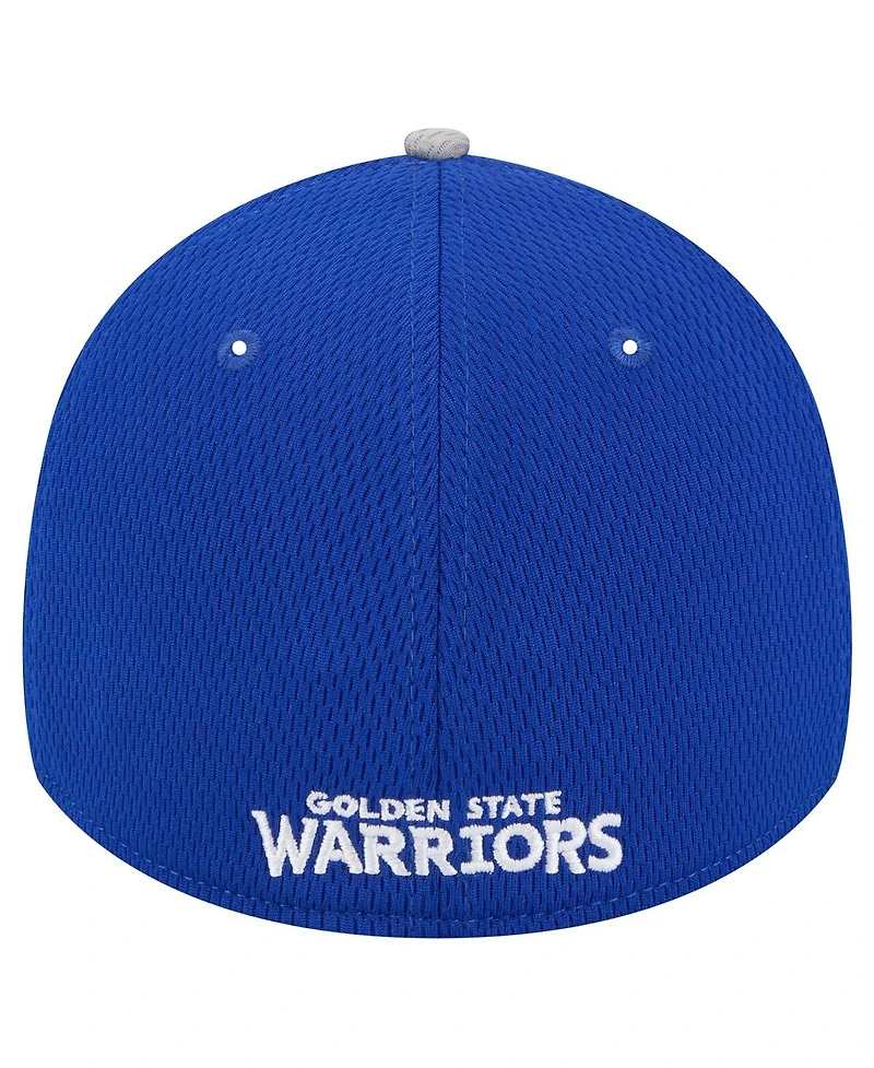 New Era Men's Gray/Royal Golden State Warriors Active Trim 39THIRTY Flex Hat