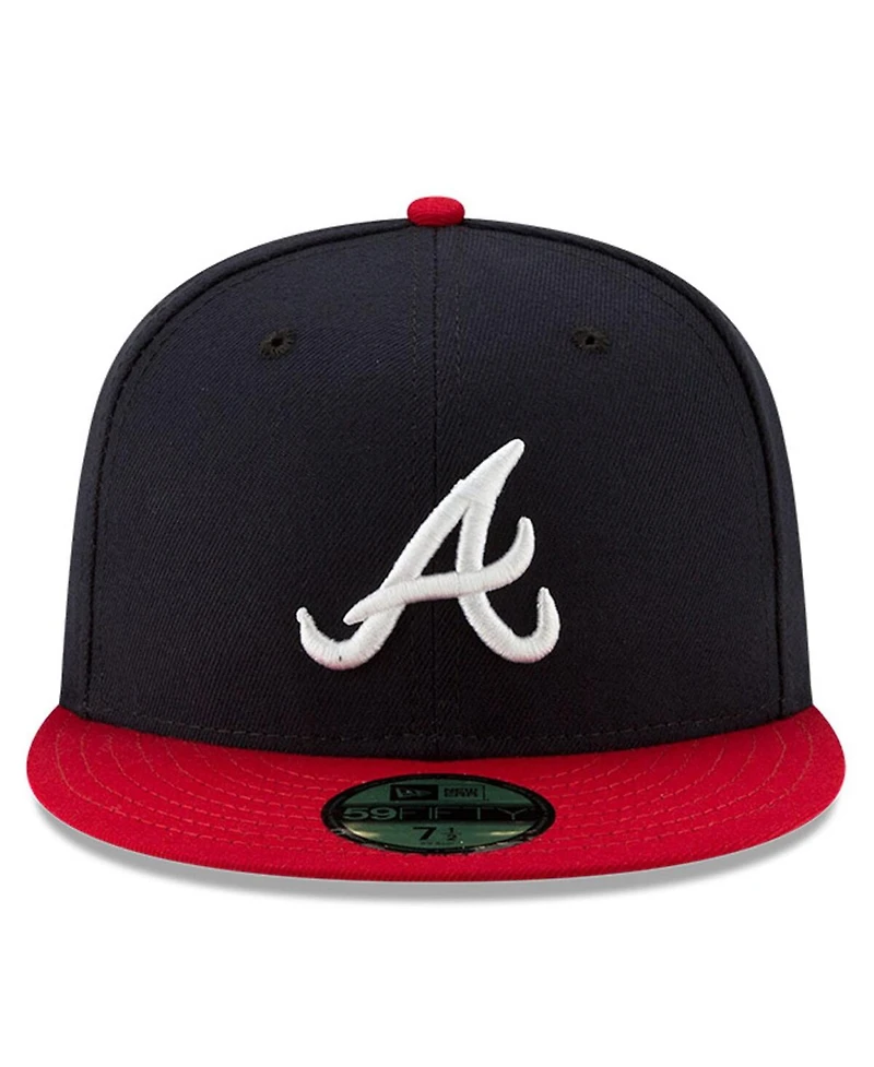 New Era Men's Navy/Red Atlanta Braves National Baseball Hall of Fame 59FIFTY Fitted Hat