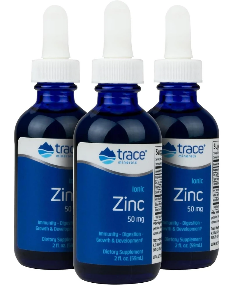 Trace Minerals Ionic Zinc - Immune System Support Supplement - Essential Mineral Supplement with Magnesium, Copper & Chloride