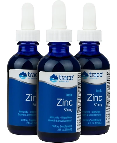 Trace Minerals Ionic Zinc - Immune System Support Supplement - Essential Mineral Supplement with Magnesium, Copper & Chloride