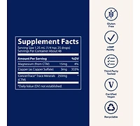 Trace Minerals Liquid Ionic Copper 3 mg Dietary Supplement | Antioxidant Enzyme | Supports Blood Health, Bones, Nerves, and Metabolism | 2 fl oz, 48 S