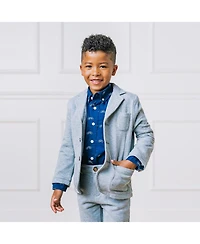 Hope & Henry Baby Boys Fleece Suit Blazer