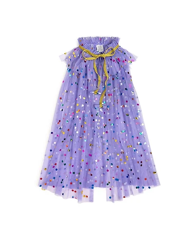 Sweet Wink Girls Lavender Confetti Cape