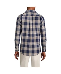 Lands' End Men's Tailored Fit No Iron Twill Long Sleeve Shirt