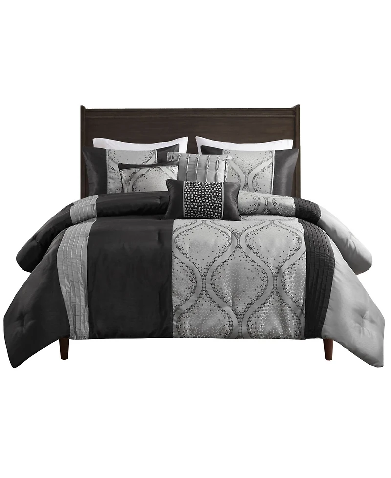 Madison Park Lori Jacquard 6-Pc. Comforter Set, Full/Queen
