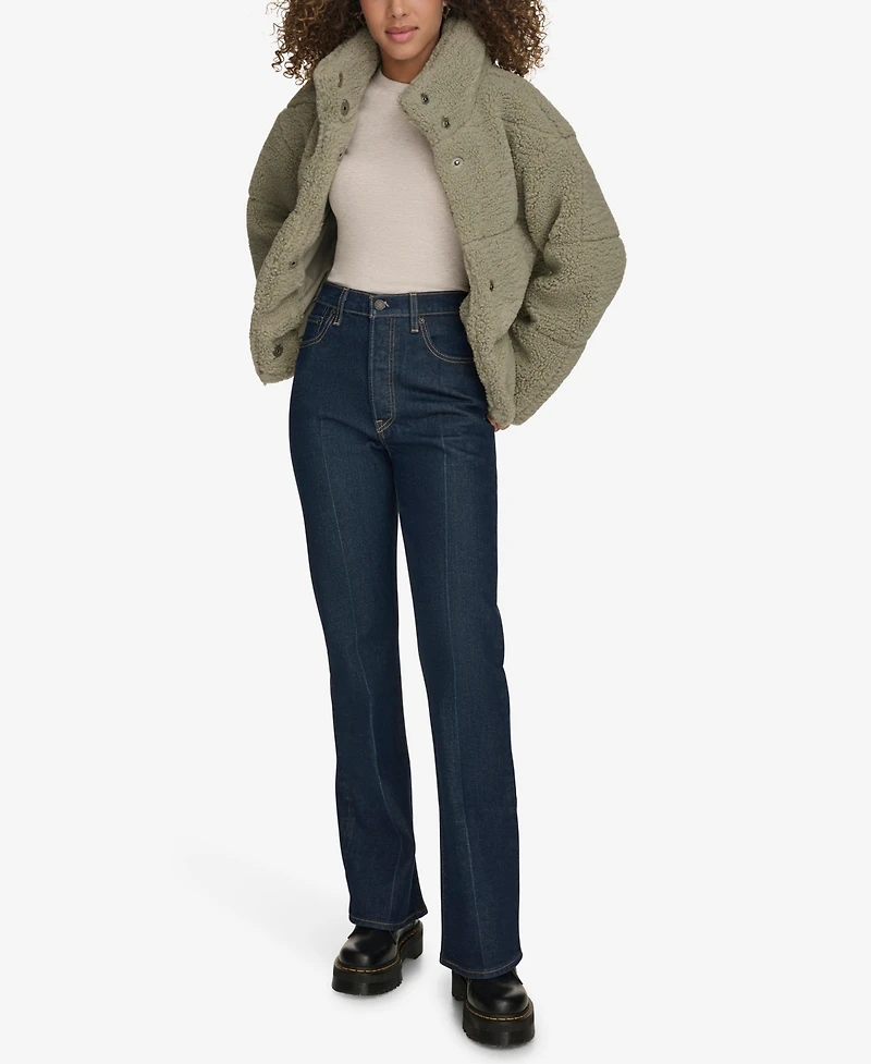 Levi's Women's Short Sherpa Teddy Jacket