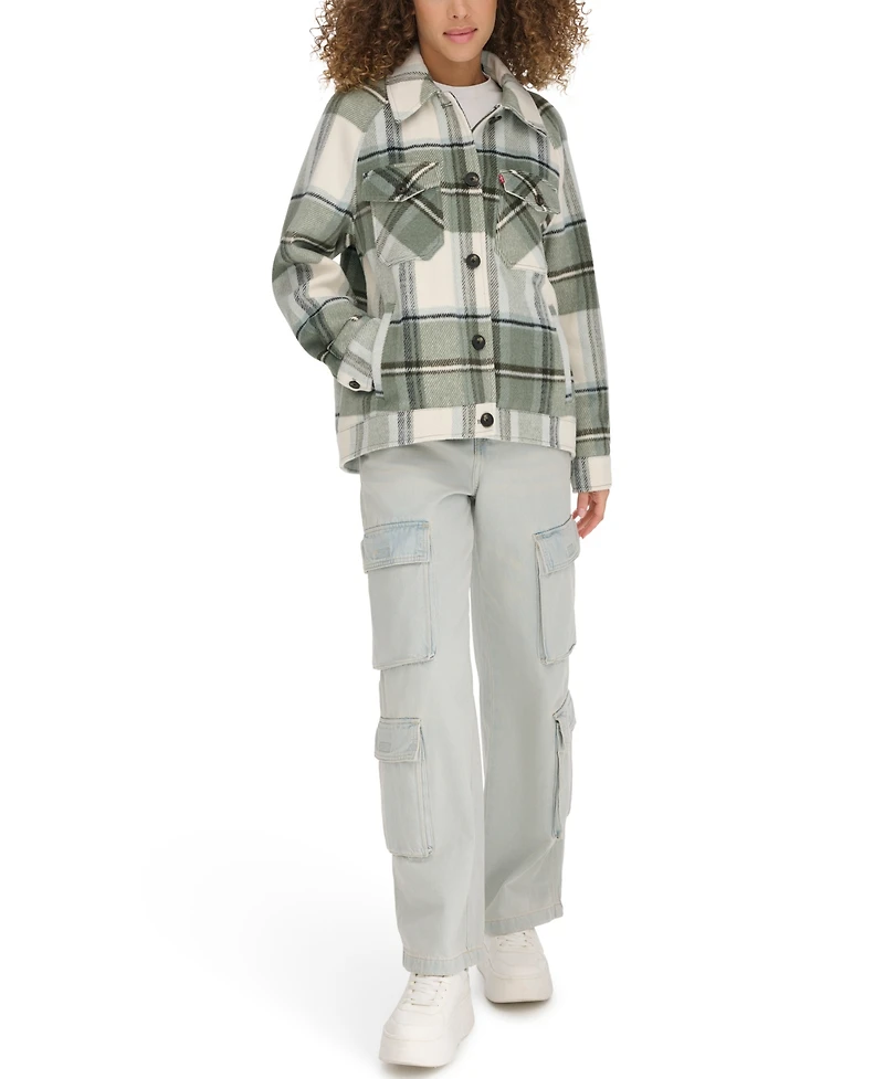 Levi's Women's Wool Blend Shirt Jacket