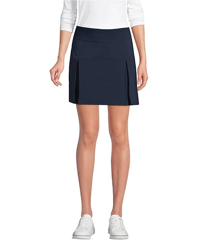 Lands' End Women's Performance Pleated Skort Above the Knee