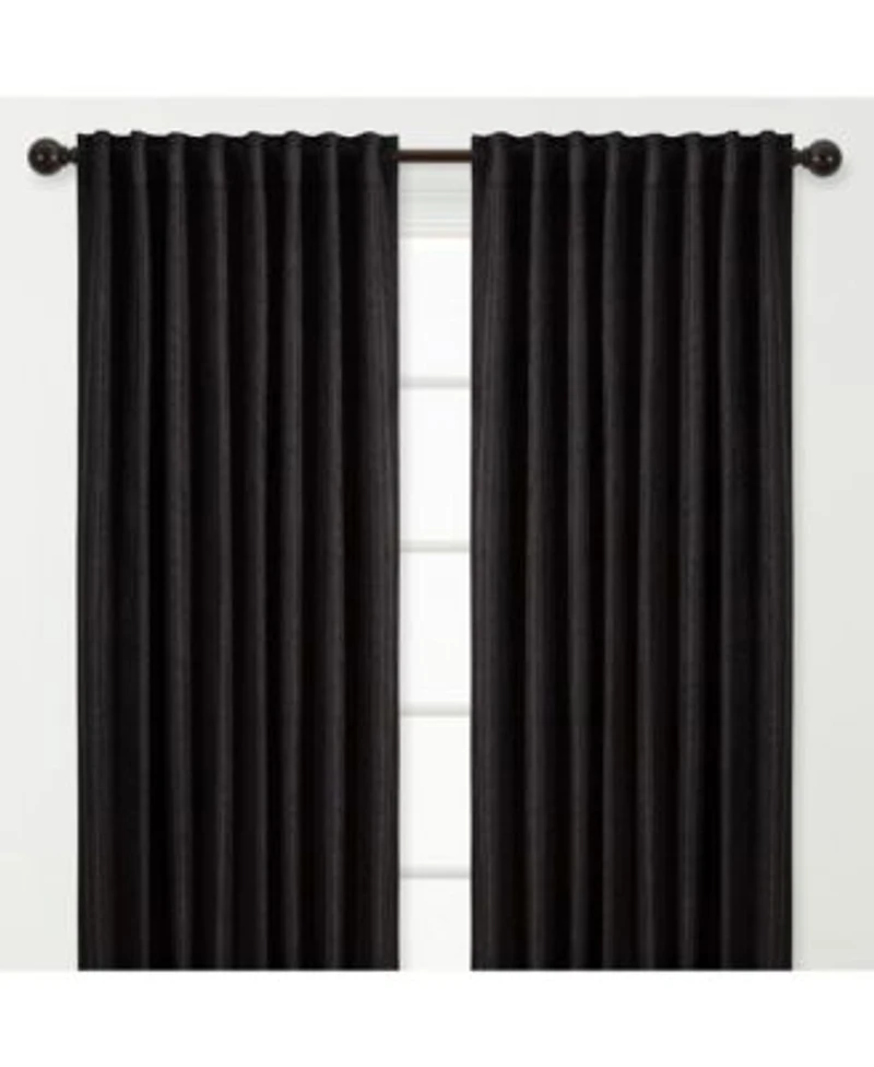 Chanasya Premium 2 Panel Classy Embossed Leaf Textured Curtains Back Tab Ring Tab For Windows Living Room Bedroom Partial Room Darkening Drapes For Privacy 52 X 84 Inches Brown