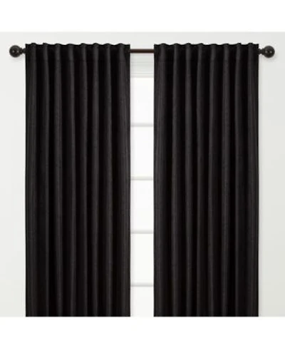 Chanasya Premium 2 Panel Classy Embossed Leaf Textured Curtains Back Tab Ring Tab For Windows Living Room Bedroom Partial Room Darkening Drapes For Privacy 52 X 84 Inches Brown