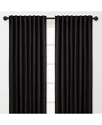 Chanasya Premium 2 Panel Classy Embossed Leaf Textured Curtains Back Tab Ring Tab For Windows Living Room Bedroom Partial Room Darkening Drapes For Privacy 52 X 84 Inches Brown