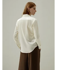 Lilysilk Women's Tailored Button Down Silk Shirt