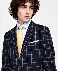 Nautica Men's Cotton & Linen Printed Modern-Fit Sport Coat