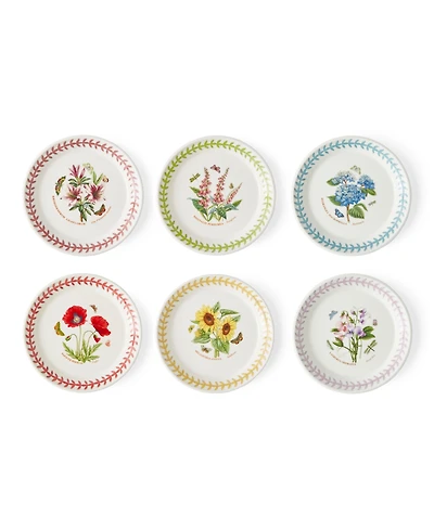 Portmeirion Botanic Garden Meadow Assorted Bread Plates, Set of 6
