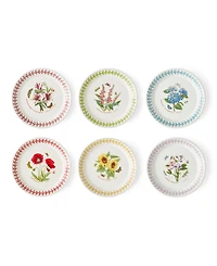 Portmeirion Botanic Garden Meadow Assorted Bread Plates, Set of 6