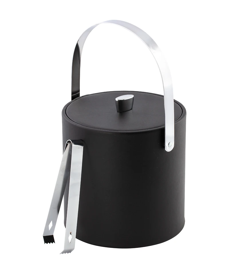 Kraftware Dorchester Ice Bucket and Tong, 3 Quart