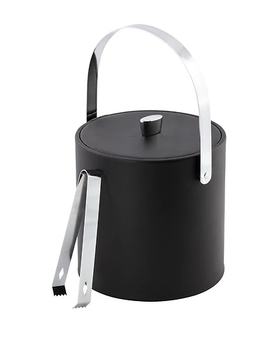 Kraftware Dorchester Ice Bucket and Tong, 3 Quart