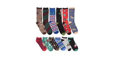 Muk Luks Men's 12 Days of Christmas Socks