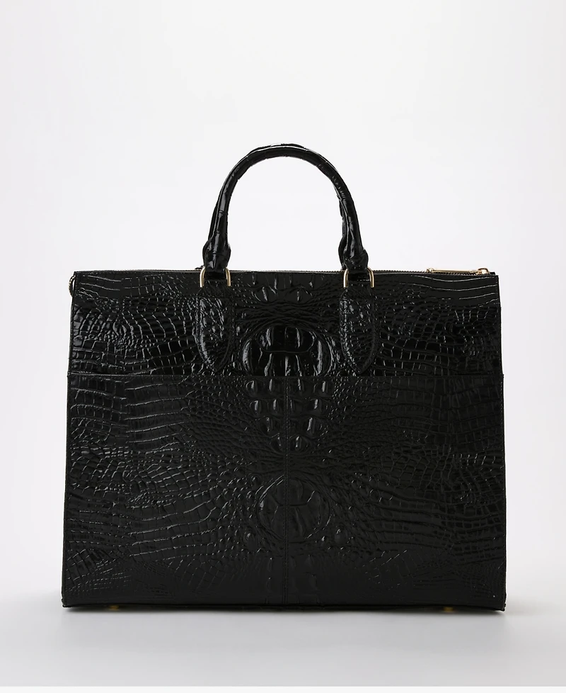 Brahmin Large Leather Business Tote