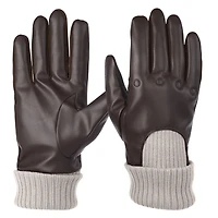 Isotoner Signature Men's Artificial Leather Driver Touchscreen Gloves