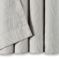 Chanasya Premium 2-Panel Classy Embossed Leaf Textured Curtains - Back Tab