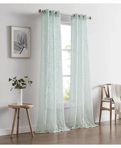 Dainty Home Rita Linen Look 76" W x 84" L Grommet Window Panel Set
