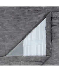 Chanasya Premium 2-Panel Classy Embossed Leaf Textured Curtains - Back Tab, Ring Tab for Windows Living Room Bedroom