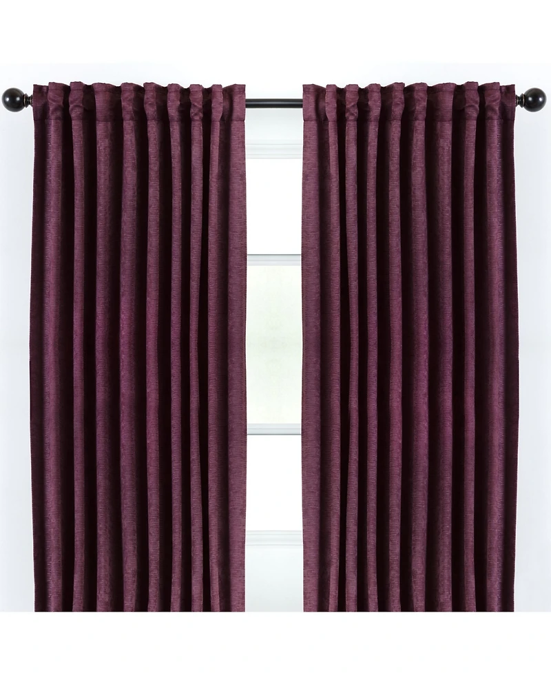 Chanasya Premium 2-Panel Classy Embossed Floral Textured Curtains - Back Tab, Ring Tab for Windows Living Room Bedroom