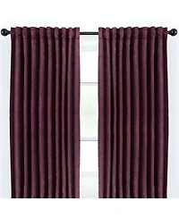 Chanasya Premium 2-Panel Classy Embossed Floral Textured Curtains - Back Tab, Ring Tab for Windows Living Room Bedroom