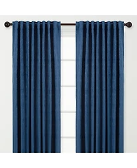 Chanasya Premium 2-Panel Classy Embossed Floral Textured Curtains - Back Tab, Ring Tab for Windows Living Room Bedroom