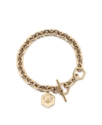 Olivia Burton Women's Minima Bee Gold-Plated Toggle Bracelet