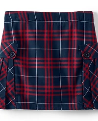 Lands' End Little Girls Side Pleat Plaid Skort Above the Knee