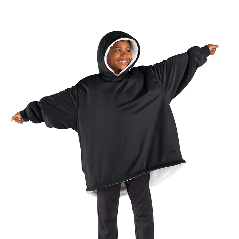 The Bare Homey - Youth Wearable Blanket Sherpa Side Pockets
