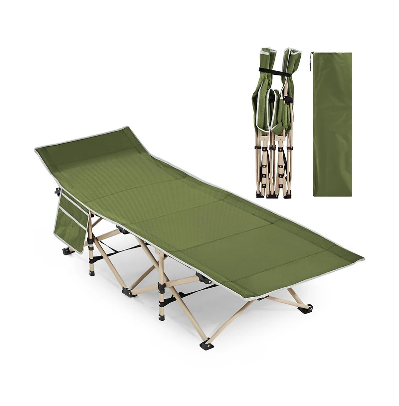 Yaheetech Folding Camping Bed Army Green