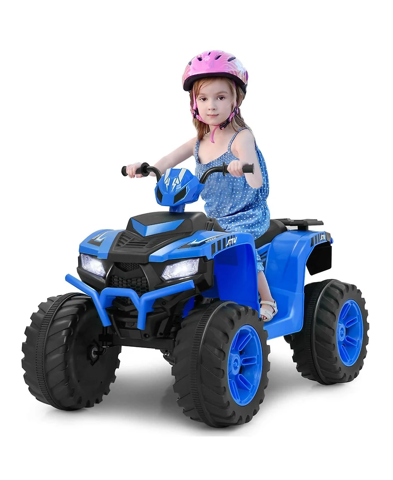 24V Kids Ride-On Electric Atv 4-Wheeler Quad Car with Wireless Connection