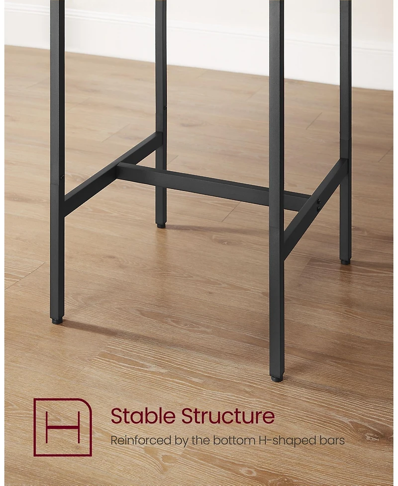 Modern Bar Table Set with High Chairs for Kitchen, Dining, or Entertainment Area