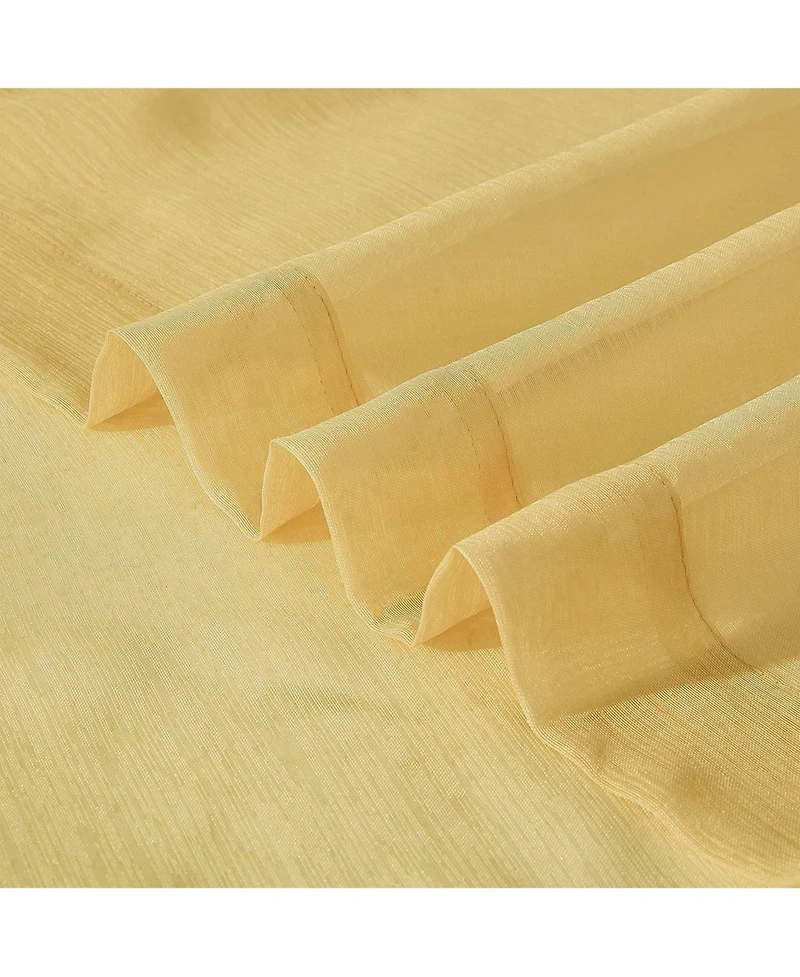 Melrose Semi Sheer Window Panel Set, 110" W x 84" L