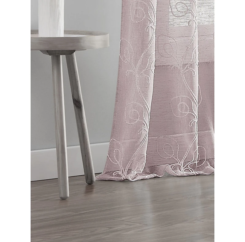 Dainty Home Stella Linen Look 76" W x 84" L Grommet Window Panel Set