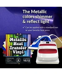 Hippie Crafter Metallic Heat Transfer Vinyl