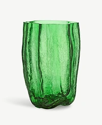 Kosta Boda 15'' Crackle Crystal Glass Vase