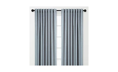 Chanasya Premium 2-Panel Classy Embossed Leaf Textured Curtains - Back Tab