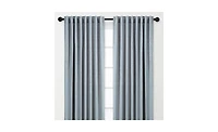 Chanasya Premium 2-Panel Classy Embossed Leaf Textured Curtains - Back Tab