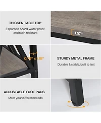 Tribesigns 70.9 inch Extra Long Console Table, Industrial Sofa Table Behind Couch with 2 Tier Storage Shelf, Narrow Entryway Hallway Accent